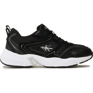 Sneakersy Calvin Klein Jeans Retro Tennis Oversized Mesh YM0YM00636 Black/Overcast Grey 0GL