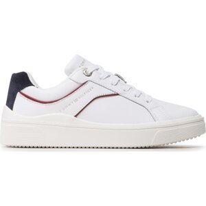 Sneakersy Tommy Hilfiger Feminine Court FW0FW07122 White/Rwb 0K9