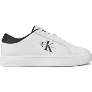 Sneakersy Calvin Klein Jeans Classic Cupsole Low Laceup Lth YM0YM00864 Bright White/Black 01W