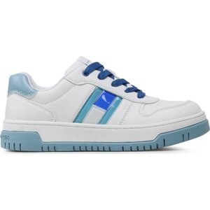 Sneakersy Tommy Hilfiger Flag Low Cut Lace-Up Sneaker T3X9-32869-1355 S White/Sky Blue/Royal Y254