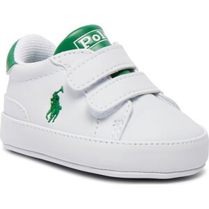 Sneakersy Polo Ralph Lauren RL00332100 L White Smooth/Green W/ Navy Pp