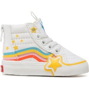 Sneakersy Vans Sk8-Hi Zip Rainbow Star VN000BVNAHP1 Bílá