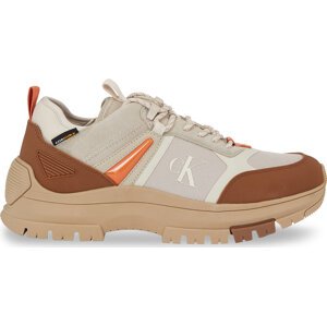 Sneakersy Calvin Klein Jeans Hiking Lace Up Low Cor YM0YM00801 Plaza Taupe/Eggshell/Brown Sugar 0HI