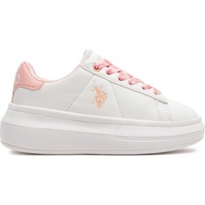 Sneakersy U.S. Polo Assn. Helis HELIS013A Whi/Pea01