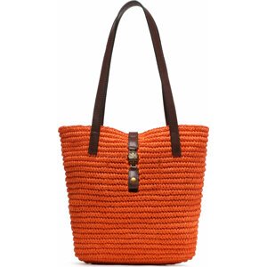 Kabelka Kurt Geiger Hampton Raffia Tote 9795591449 Orange