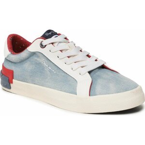 Sneakersy Pepe Jeans Kenton Denim W PLS31442 Factory Blue 560