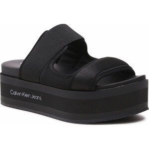 Nazouváky Calvin Klein Jeans Flatporm Sandal Webb YW0YW01074 Black/Lavender Aura BEH