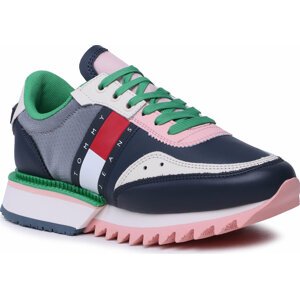 Sneakersy Tommy Jeans Cleated Wmn EN0EN02130 Cosmetic Peach TKB