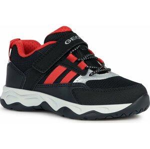 Sneakersy Geox J Calco Boy J26CLA 014CE C0048 D Black/Red