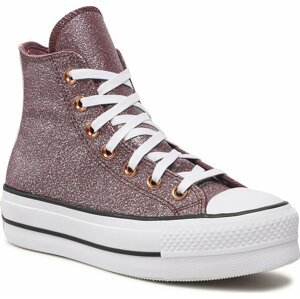 Plátěnky Converse Ctas Life Hi A03240C Dark Wine/Copper/White