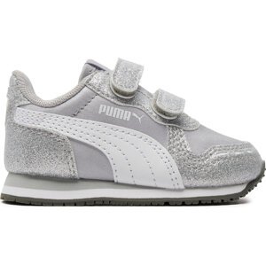 Sneakersy Puma Cabana Racer Glitz V Inf 370986-01 Puma Silver/Puma White/Gray Violet