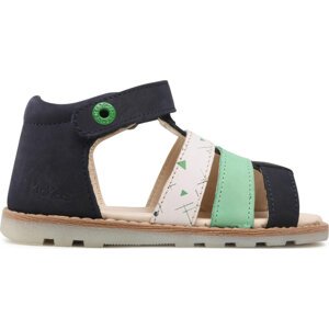 Sandály Kickers Noopi 860662-10 Marine Vert Blanc 103