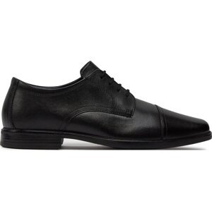 Polobotky Clarks Howard Cap 261620127 Black Leather