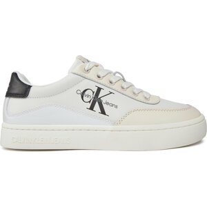 Sneakersy Calvin Klein Jeans Classic Cupsole Low Lace Lth Ml YW0YW01296 Bright White/Black 01W