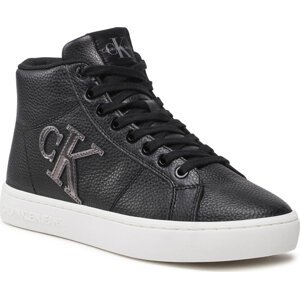 Sneakersy Calvin Klein Jeans Classic Cupsole Laceup Mid YW0YW00777 Black/Silver 0GP