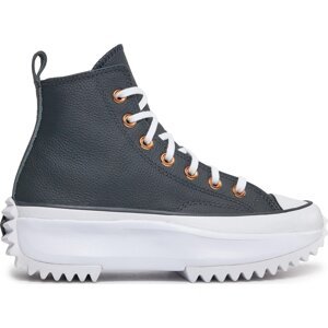 Sneakersy Converse Run Star Hike Platform Metallic & Leather A04183C Černá