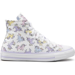 Plátěnky Converse Ctas Hi A01674C White/Moonstone Violet