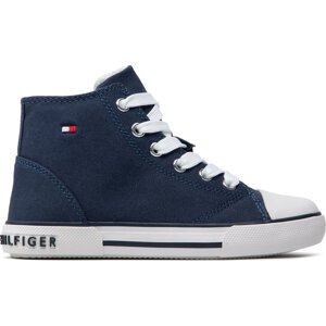 Plátěnky Tommy Hilfiger High Top Lace-Up Sneaker T3X4-32209-0890 M Tmavomodrá