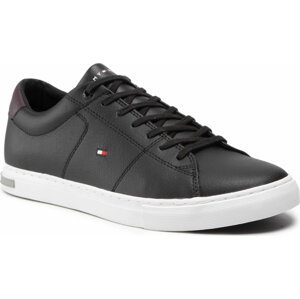 Sneakersy Tommy Hilfiger Essential Leather Detail Vulc FM0FM04047 Black BDS