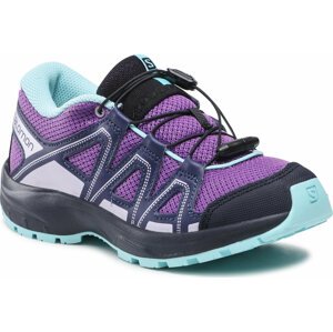 Trekingová obuv Salomon Kicka J 416799 11 W0 Royal Lilac/Night Sky/Purple Heather