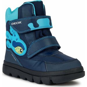 Sněhule Geox J Willaboom Boy B Ab J36LFA 050FU CF4N4 M Navy/Turquoise