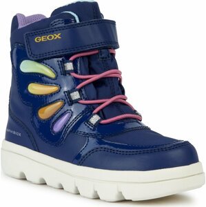 Kozačky Geox J Willaboom Girl B A J36HWA 054FU C4243 M Navy/Multicolor