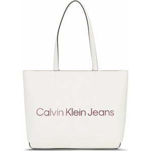 Kabelka Calvin Klein Jeans Sculpted Shopper29 Mono K60K610276 Écru