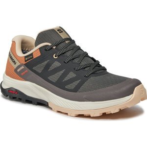 Trekingová obuv Salomon Outrise Gtx W L47219100 Magnet/Black/Coral Gold