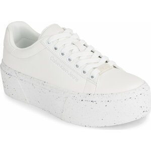 Sneakersy Calvin Klein Jeans Bold Vulc Flatf Low Laceup Wn YW0YW01229 Triple White 0K8