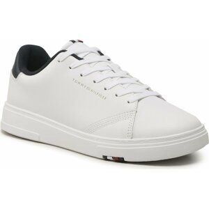 Sneakersy Tommy Hilfiger Elevated Rbw Cupsole Leather FM0FM04487 White YBS