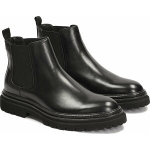 Kotníková obuv s elastickým prvkem Kazar Boril 85088-01-00 Black