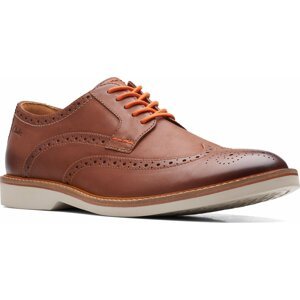 Polobotky Clarks Atticus LT Limit 26172502 Dark Tan Lea