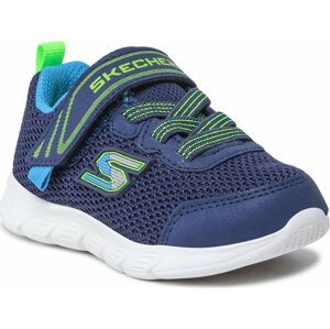 Sneakersy Skechers Mini Trainer 407305N/NVLM Navy/Lime