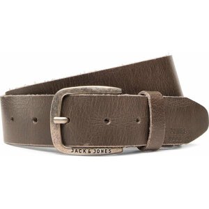 Pánský pásek Jack&Jones Jackpaul Leather Belt 12111286 Zelená