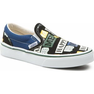 Tenisky Vans Classic Slip-On V VN0007Q1BMV1 Happy To Be Black/Multi