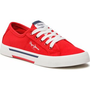 Tenisky Pepe Jeans Brady Boy Basic PBS30527 Red 255