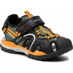 Sandály Geox J Borealis B.B J250RB 014ME C0038 S Black/Orange