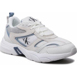 Sneakersy Calvin Klein Jeans Retro Tennis Su-Mesh YM0YM00589 White/Iceland Blue 01S