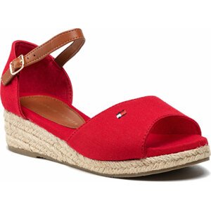 Espadrilky Tommy Hilfiger Rope Wedge Sandal T3A7-32185-0048 M Red 300