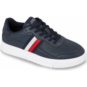 Sneakersy Tommy Hilfiger Supercup Leather Stripes FM0FM04824 Desert Sky DW5