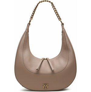 Kabelka Pinko Brioche Hobo Classic AI 23-24 PLTT 101526 A0QO Biscotto Zenzero/Antique Gold D01Q