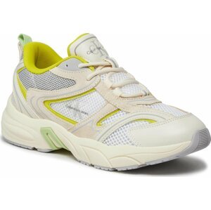 Sneakersy Calvin Klein Jeans Retro Tennis Su-Mesh Wn YW0YW00891 Bright White/Sulphur/Oyster 02X