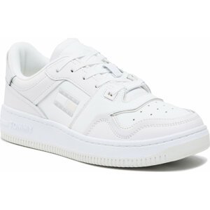 Sneakersy Tommy Jeans Basket Cupsole EM0EM01194 White YBR