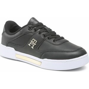 Sneakersy Tommy Hilfiger Th Prep Court Sneaker FW0FW06859 Black/Gold 0GL