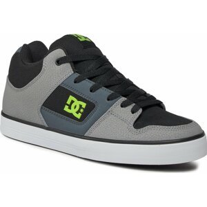 Sneakersy DC Pure Mid ADYS400082 Black/Grey/Green XKSG