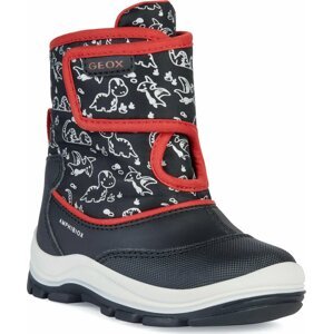 Sněhule Geox B Flanfil Boy B Abx B263VE 0CEFU C0048 M Black/Red