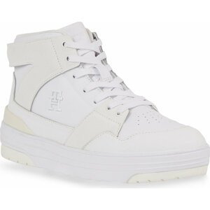 Sneakersy Tommy Hilfiger Th Hi Basket Sneaker FW0FW07308 White YBS