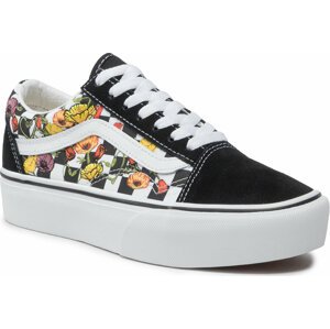 Tenisky Vans Old Skool Plat VN0A5KRGBML1 Poppy/Checkerboard Black