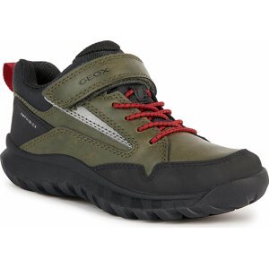 Kotníková obuv Geox Simboys J36L0C 0MEFU C0754 S Dk Green/Red