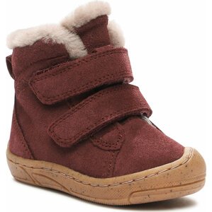 Kozačky Froddo Minnie Suede Velcro G2110126-1 M Bordeaux 1